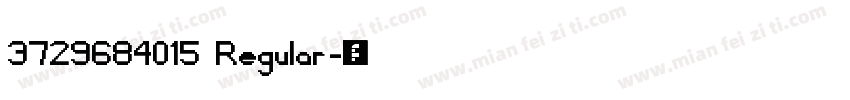 3729684015 Regular字体转换